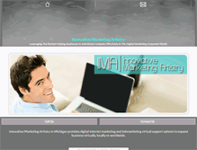Tablet Screenshot of innovativemarketingartistry.com